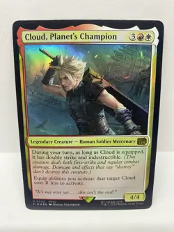 Cloud, Planet's Champion, Foil, Final Fantasy, Magic MTG Pack Fresh - Image 1