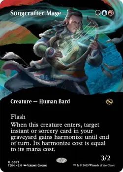 Songcrafter Mage (Borderless) [Tarkir: Dragonstorm] MTG - Image 1