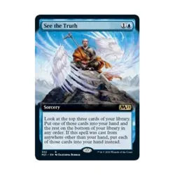 WOTC MtG Core Set 2021 See the Truth (Extended Art) (R) (Foil) NM - Image 1