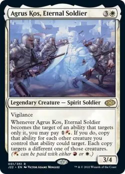 Agrus Kos, Eternal Soldier - Light Play MTG Jumpstart 2022 - Image 1