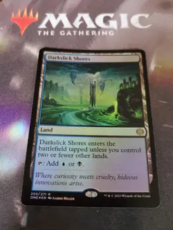 Mtg. Darkslick Shores. Foil. Phyrexia: All Will Be One. Pack Fresh - Image 1