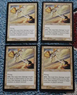MTG 4x Rare White Bird Cleric GLARECASTER - Image 1