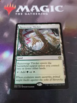 Mtg. Razorverge Thicket. Phyrexia: All Will Be One. Pack Fresh - Image 1