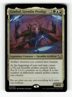 Gimbal, Gremlin Prodigy 3 NM Foil M MTG Magic Commander: March of the Machine - Image 1