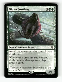 Ohran Frostfang 180 NM Normal R MTG Magic Commander: Murders at Karlov Manor - Image 1