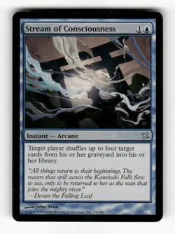 Stream of Consciousness 53 NM Foil U MTG Magic Betrayers of Kamigawa - Image 1