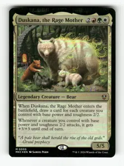 Duskana, the Rage Mother 5 NM Foil M MTG Magic Commander: Murders at Karlov Mano - Image 1