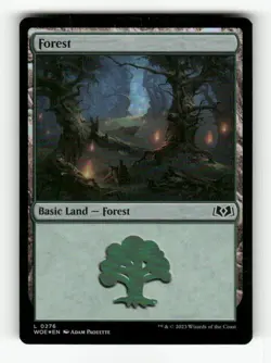 Forest (0276) 276 NM Foil L MTG Magic Wilds of Eldraine - Image 1