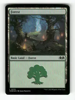 Forest (0276) 276 NM Foil L MTG Magic Wilds of Eldraine - Image 1