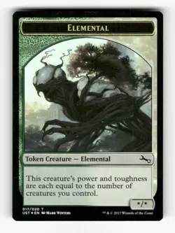 Elemental Token (017) 17 NM Foil T MTG Magic Unstable - Image 1