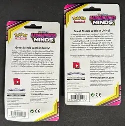 POKEMON SUN MOON UNIFIED MINDS BLISTER BOOSTER PACK BOTH PIKACHU & SUDOWOODO - Image 2
