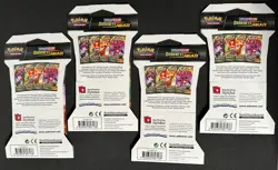 POKEMON Sword Shield DARKNESS ABLAZE BOOSTER SLEEVE PACKS ALL 4 ARTWORK NICE! - Image 2