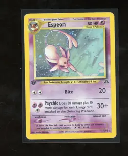 1ST EDITION 2001 Neo Discovery Espeon 1/75 Holo Foil WOTC Pokemon - Image 1