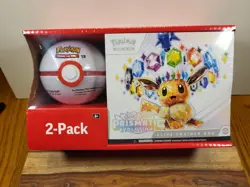 2025 POKEMON 2 PACK: PRISMATIC EVOLUTIONS ELITE TRAINER BOX+ POKE BALL- UNOPENED - Image 1