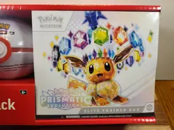2025 POKEMON 2 PACK: PRISMATIC EVOLUTIONS ELITE TRAINER BOX+ POKE BALL- UNOPENED - Image 2