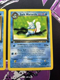 Pokemon Dark Wartortle & Squirtle Team Rocket 1st Edition Non-Holo 46/82 NM/Mint - Image 2