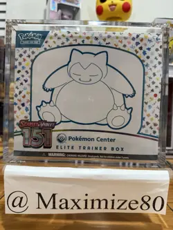 POKEMON SCARLET & VIOLET 151 POKEMON CENTER ELITE TRAINER BOX W/ MAGNETIC CASE - Image 1