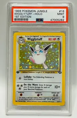 Wigglytuff *PSA 9* 1999 Pokemon Jungle 1st Edition Holo #16 - Image 2