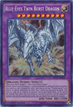 Blue-Eyes Twin Burst Dragon - MP17-EN056 - Secret Rare - 1st Edition NM YuGiOh! - Image 1