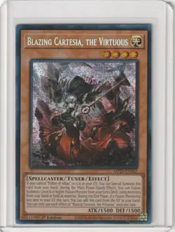 Yugioh MP23-EN162 Blazing Cartesia, The Virtuous - Prismatic Secret 1st Edition - Image 1