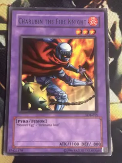 Yugioh: Charubin The Fire Knight - LOB-015 - Rare - Unlimited - LP - Image 1