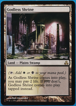 Godless Shrine Guildpact PLD Land Rare MAGIC MTG CARD (ID# 500908) ABUGames - Image 1