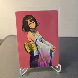 MTG Yuna, Hope of Spira Gold Stamped Signature Art Card AAFIN - Image 1
