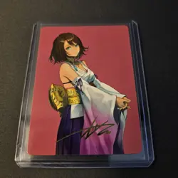 MTG Yuna, Hope of Spira Gold Stamped Signature Art Card AAFIN - Image 2