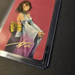 MTG Yuna, Hope of Spira Gold Stamped Signature Art Card AAFIN - Image 5