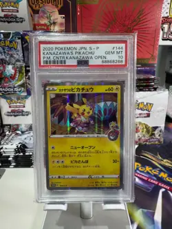 Kanazawa's Pikachu 144/S-p Center Promo Japanese Pokemon Card PSA 10 Gem Mint - Image 1