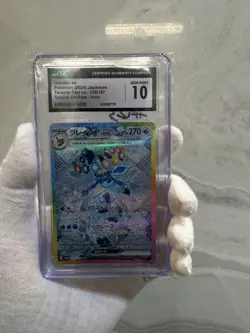 Glaceon EX 206/187 Terastal Festival SV8a SAR JAPANESE Pokemon Card CGC 10 - Image 1