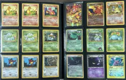 Pokemon Vintage Card Collection Lot Binder 163x Holos, Crystal Crobat, WOTC, ex - Image 1