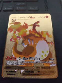 Charizard VMAX Gold Metal Card Collectible Gift/Display - Image 2