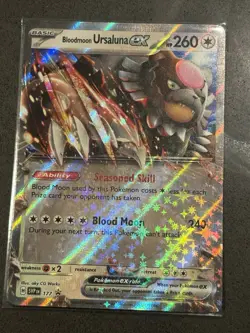 Bloodmoon Ursaluna ex - Black Star Promo SVP 177 Scarlet Violet Pokemon Card NM - Image 1