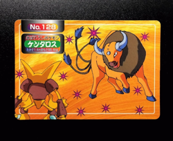 Pokemon Card Japanese Tauros No. 128 Topsun Top Sun Japan B2 - Image 1