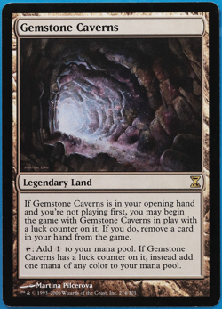 Gemstone Caverns Time Spiral PLD Rare MAGIC GATHERING CARD (ID# 500906) ABUGames - Image 1