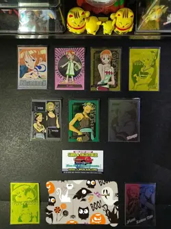 One Piece Card - LUFFY, ZORO, NAMI, USOPP, SANJI & CHOPPER (AMADA) '02 "ALL 9" - Image 1