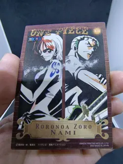One Piece Card - LUFFY, ZORO, NAMI, USOPP, SANJI & CHOPPER (AMADA) '02 "ALL 9" - Image 4