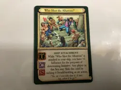 Vintage 1999 7th Sea CCG Who Shot the Albatross Collectible Trading Card - Image 1