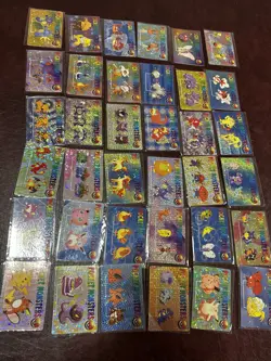 Pokemon Vintage Pocket Monsters Vending HOLO Prism Sticker (36 Cards) Charizard - Image 1