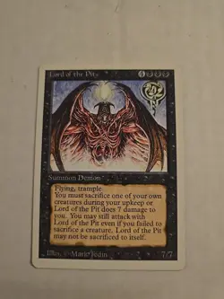 Magic the Gathering ~ MTG ~ 1x Lord of the Pit ~ NM ~ REVISED - Image 1