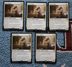 MTG 5x White Human Soldier RELIC SEEKER Magic The Gathering Cards - Image 2
