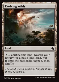 Magic the Gathering MTG - Evolving Wilds - Foundations - NM - Image 1