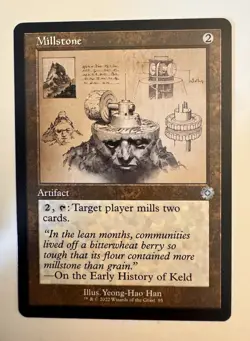 Millstone (095) Schematic The Brothers' War Retro Artifacts BRR MTG Magic - Image 1