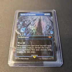 MTG Storm of Saruman 413 Borderless Foil Mythic Lord of the Rings LTR - Image 2