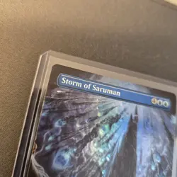 MTG Storm of Saruman 413 Borderless Foil Mythic Lord of the Rings LTR - Image 3