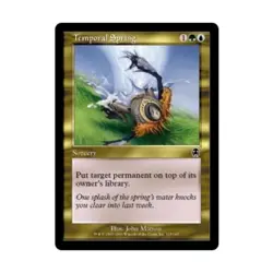 WOTC MtG Apocalypse Temporal Spring (C) (Foil) EX - Image 1