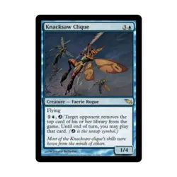 WOTC MtG Shadowmoor Knacksaw Clique (R) EX - Image 1