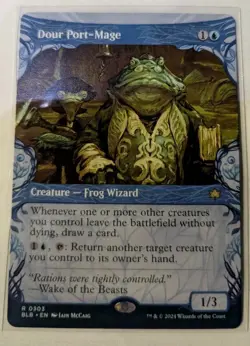 Dour Port-Mage (Showcase) MTG Bloomburrow Regular RARE - Image 1