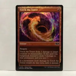 MTG Torch the Tower Magic: The Gathering Foil Promo Pack: Wilds of Eldraine 0378 - Image 1